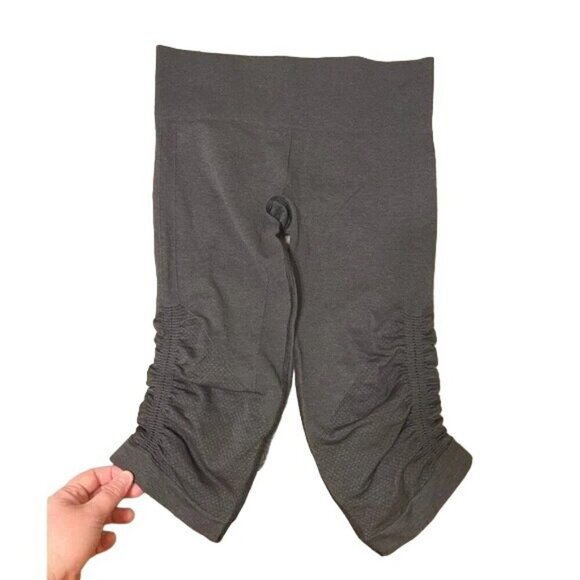 Lululemon Ebb to Street Gray Seamless Capri Leggings - Picture 3 of 5